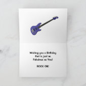 女の子バンドと80thロックンの誕生日 カード (内部)