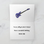 女の子バンドと95歳の誕生日 カード (内部)