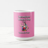 女の子パワーを解き放つ。女国際的の日。 コーヒーマグカップ (中央)