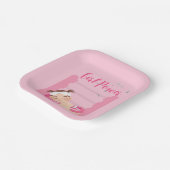 女の子パワーピンク ペーパープレート (傾斜あり)