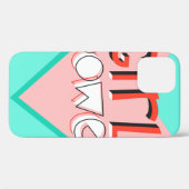 女の子パワー。カワイイデザインと鮮やかなスローガン Case-Mate iPhoneケース (裏面 (横))