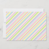 女の子パンケーキとパジャマの写真の誕生日パーティー 招待状 (裏面)