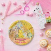 女の子パーティープレート ペーパープレート (パーティー)