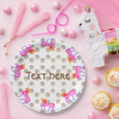 女の子パーティー紙プレート ペーパープレート (パーティー)