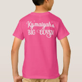 女の子ピンクと金ゴールドの赤ちゃんシャワー Tシャツ (裏面)