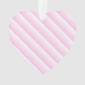 女の子ピンクのハート弓靴ベビーガールシャワー オーナメント (裏面)