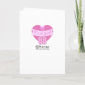 女の子ピンクのハート弓靴ベビーガールシャワー 招待状 (裏面)