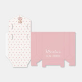 女の子ピンクのプリンセスクマ赤ちゃんシャワー フェイバーボックス (折り畳みなし)