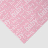 女の子ピンクの赤ちゃんシャワーパーティー 薄葉紙 (詳細)