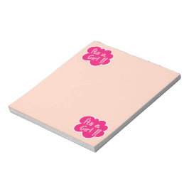 女の子ピンクの赤ちゃんシャワー ノートパッド