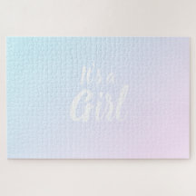 女の子ピンクの青のグラデーションの性別が明らかになる