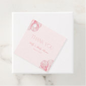 女の子ピンクバルーン赤ちゃんシャワーラベル フェイバータグ (インサイチュ)