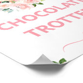 女の子ピンクフローラこの小さなピギー誕生日パーティー ポスター (角)