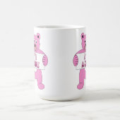 女の子ピンクベア コーヒーマグカップ (中央)