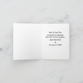女の子ピンクベア 案内状 (内部)