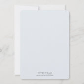 女の子ピンク灰色の赤ちゃんシャワー砂糖とスパイス 招待状 (裏面)