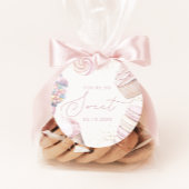 女の子ピンク甘いお菓子アイスクリーム フェイバータグ