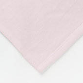 女の子ピンク·ボお洒落ホ·レインボーアンド·ネーム·キッズ フリースブランケット (角)