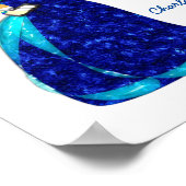 女の子ファッションファッションイラストレーション パーソナライズされた ポスター (角)