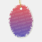 女の子フォトフレームオーナメント セラミックオーナメント (裏面)