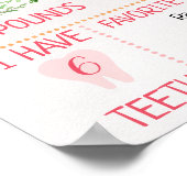 女の子フローラウッドランド1st誕生日マイルストーンポスター ポスター (角)