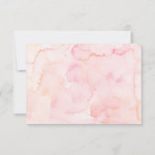 女の子フローラピンクファースト通信サンキューカード サンキューカード (裏面)