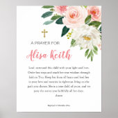 女の子フローラ印刷可能バプテスギフトポスター ポスター (正面)