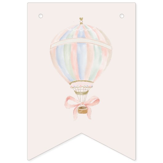 女の子プリンセスフェアリータールバレリーナバースデーパーティー バンティングフラッグ (第1の旗)