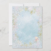 女の子ベビーその冷たい外ベビーシャワー招待状 招待状 (裏面)