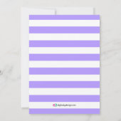 女の子ベビーシャワーブランチパーティの招待状 招待状 (裏面)