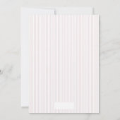 女の子ベビーシャワー招待状 招待状 (裏面)