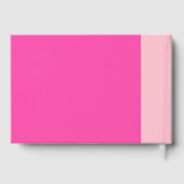 女の子ベビーピンクユニコーンジェンダーリビールパーティー ゲストブック (裏面)