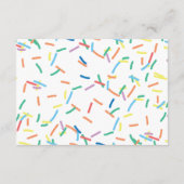 女の子ベビー散水ベビー予測ゲーム エンクロージャーカード (裏面)