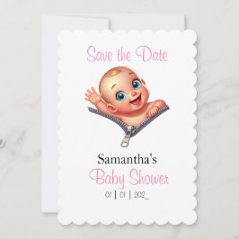 女の子ベビー覗き出しベビーシャワーテーマ