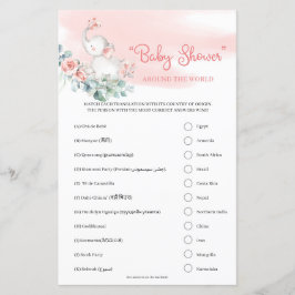 女の子ベビー象「ベビーシャワー」世界中