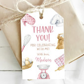 女の子ベーキング料理1st誕生日パーティー ギフトタグ