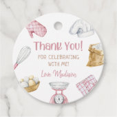 女の子ベーキング料理1st誕生日パーティー フェイバータグ (正面)