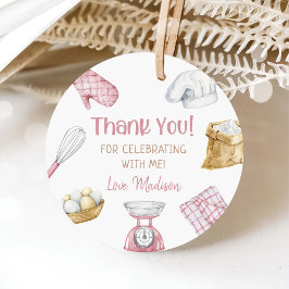 女の子ベーキング料理1st誕生日パーティー フェイバータグ