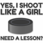 女の子ホッケーのように シール (正面)