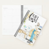 女の子ボスオフィスモノグラム名パーソナライズされた プランナー手帳 (ディスプレー)