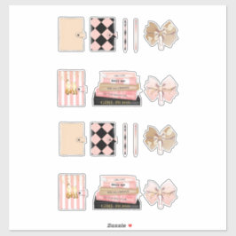 女の子ボス女性ハイファッションプランナーデカール シール