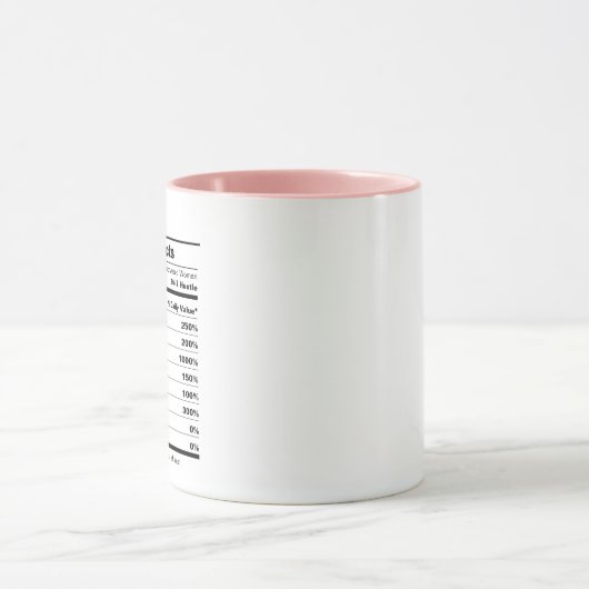 女の子ボス女性起業家栄養ファクトワーク マグカップ (中央)