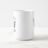 女の子ボス |レトロタイポグラフィ パーソナライズされた コーヒーマグカップ (中央)