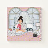 "女の子ボスHQ"ニューデイモーニングピンクプランナー ノートブック (裏面)