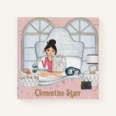 "女の子ボスHQ"ニューデイモーニングピンクプランナー ノートブック (正面)