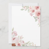 女の子ボホクロセスラインベビーシャワー 招待状 (裏面)