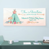 女の子ボホトバルティーピーベイビーシャワー 横断幕 (トレードショー)