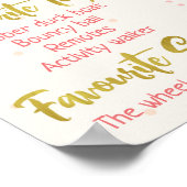 女の子ボホフローラ1st誕生日マイルストーンポスター ポスター (角)