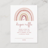 女の子ボホレインボーオムツラッフル エンクロージャーカード (正面)