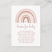 女の子ボホ虹の本ベビー エンクロージャーカード (正面)